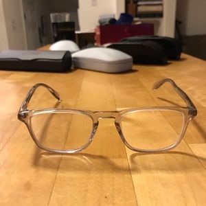 OLIVER PEOPLES FRAMES. CLEAR. LIGHTLY WORN.